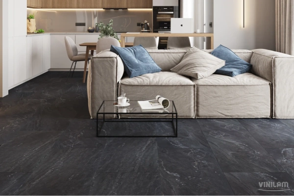 Кварцвиниловый ламинат CERAMO VINILAM GLUE 91910 Неаполитанский Черный Glue